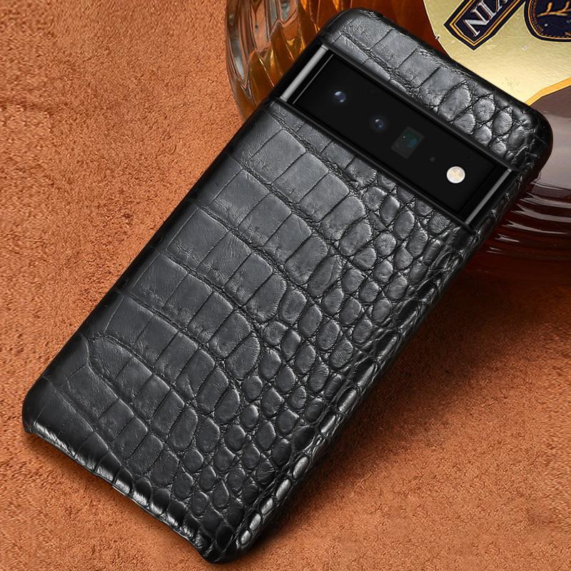 LANGSIDI Original Echte Leder Handyhülle für Google Pixel 8 9 10 Pro XL 8Pro 9Pro 10Pro Luxus Schutz Rückseite