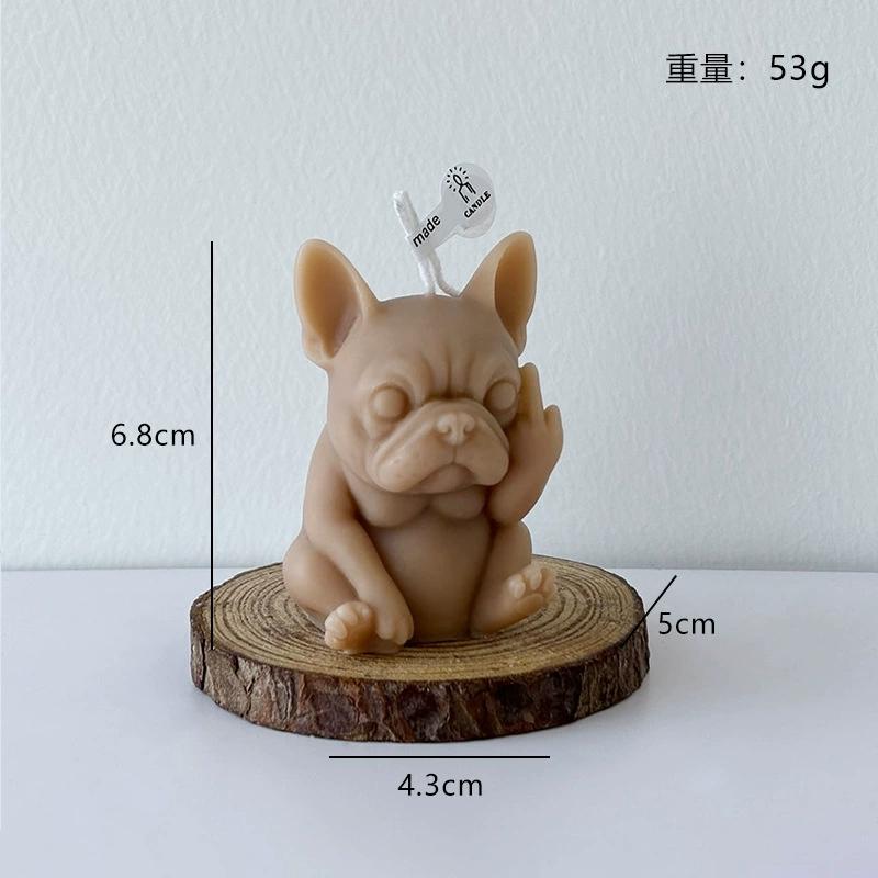 

1Pc Funny Animal Soy Wax Scented Candle - Frog/Yak/Bulldog/Middle Finger Photo Prop Valentine s Day Unique Creative Gift