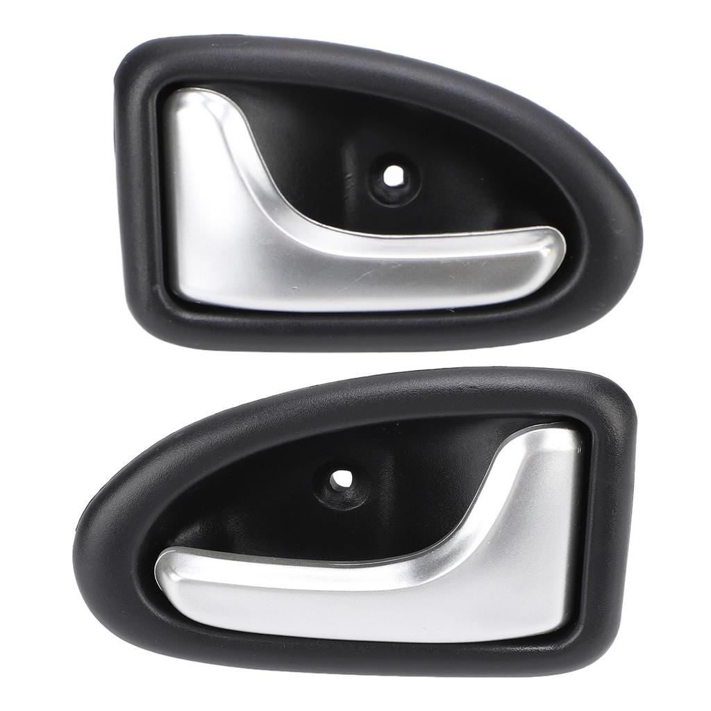 1 Pair Interior Door Handle 7700432708 Left Right Chrome Plated Inside Car Door Handle for CLIO II 1998‑2007