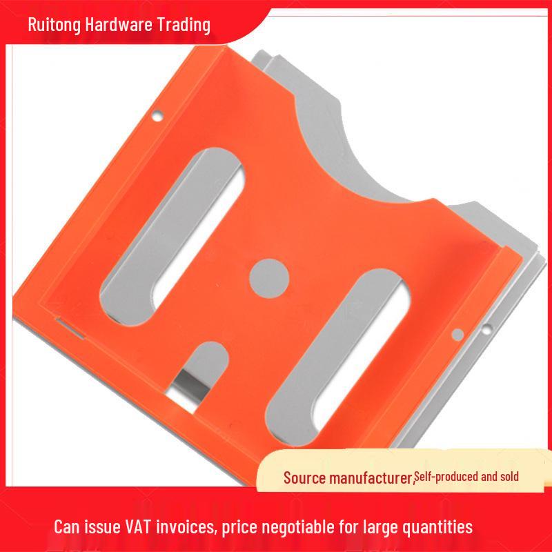 A4 ABS Plastic File Box with Self-Adhesive Orange Cabinet Compartments Orange without adhesive