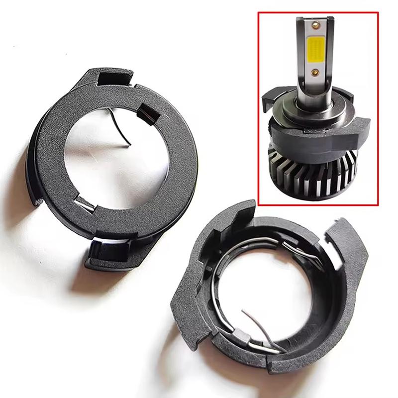 H7 LED Headlight Bulb Adapter Holder for Vehicle Head Lamp Base Retainer Ensures Secure Bulb Position for Driving