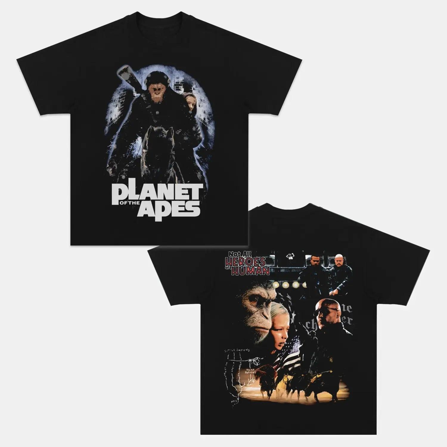 Planet of the Apes Caesar Vintage Movie Graphic TShirt Unisex Women Casual Cotton Streetwear Fans Top M