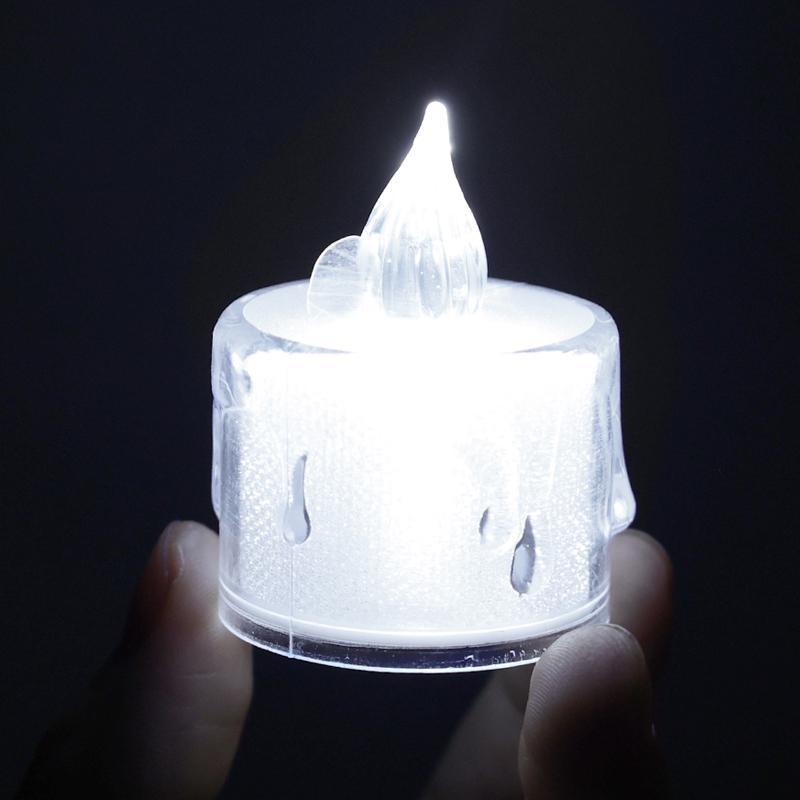 

6/1 шт. светодиодная электронная свеча на батарейках беспламенная чайная свеча свадьба рождество день рождения украшение настольная лампа свеча 6Pcs