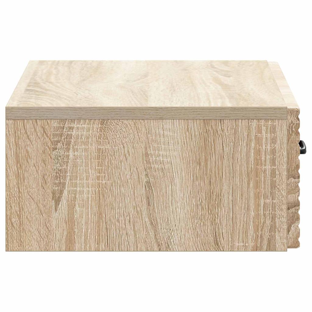 Wall Mounted Side Table Sonoma Oak 59 X 34.5 X 17 Cm