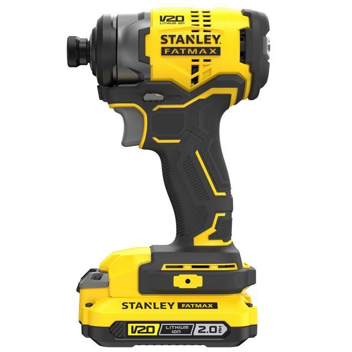 Visseuse a impact sans fil - 18V - STANLEY FATMAX V20 - SFMCF810D2K-QW - Brushless - 170Nm - 2 batteries 2 Ah + chargeur 2 A