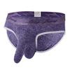 Longjiang Men Wide Waistband Briefs 3D Elephant Nose Solid Color Mid Waist Panties