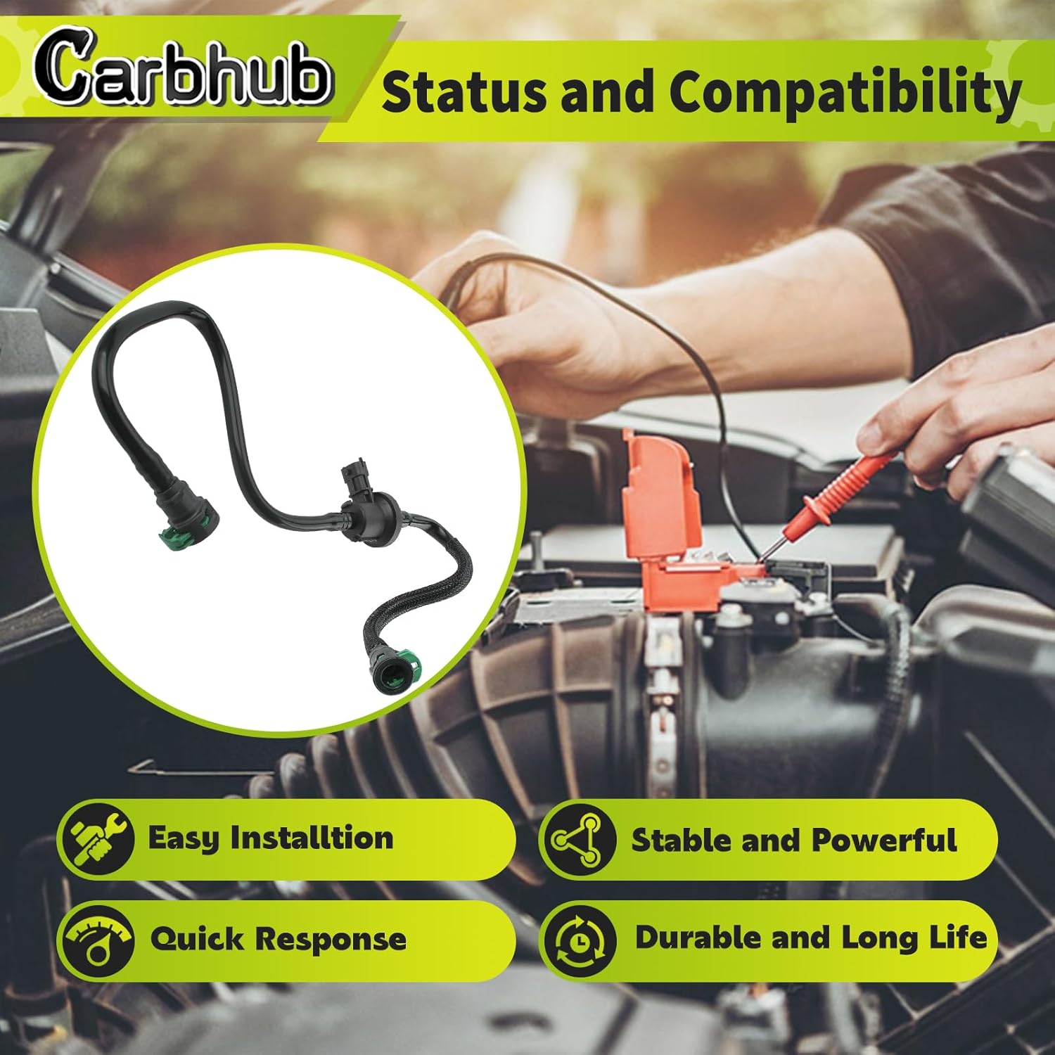 

Carbhub Evaporative Emissions Purge Valve Compatible with Focus 2.0L ExcludingTurbo 2012-2018 Replace Part Number 911-777 BV619D289HA BV6Z-9D289-B