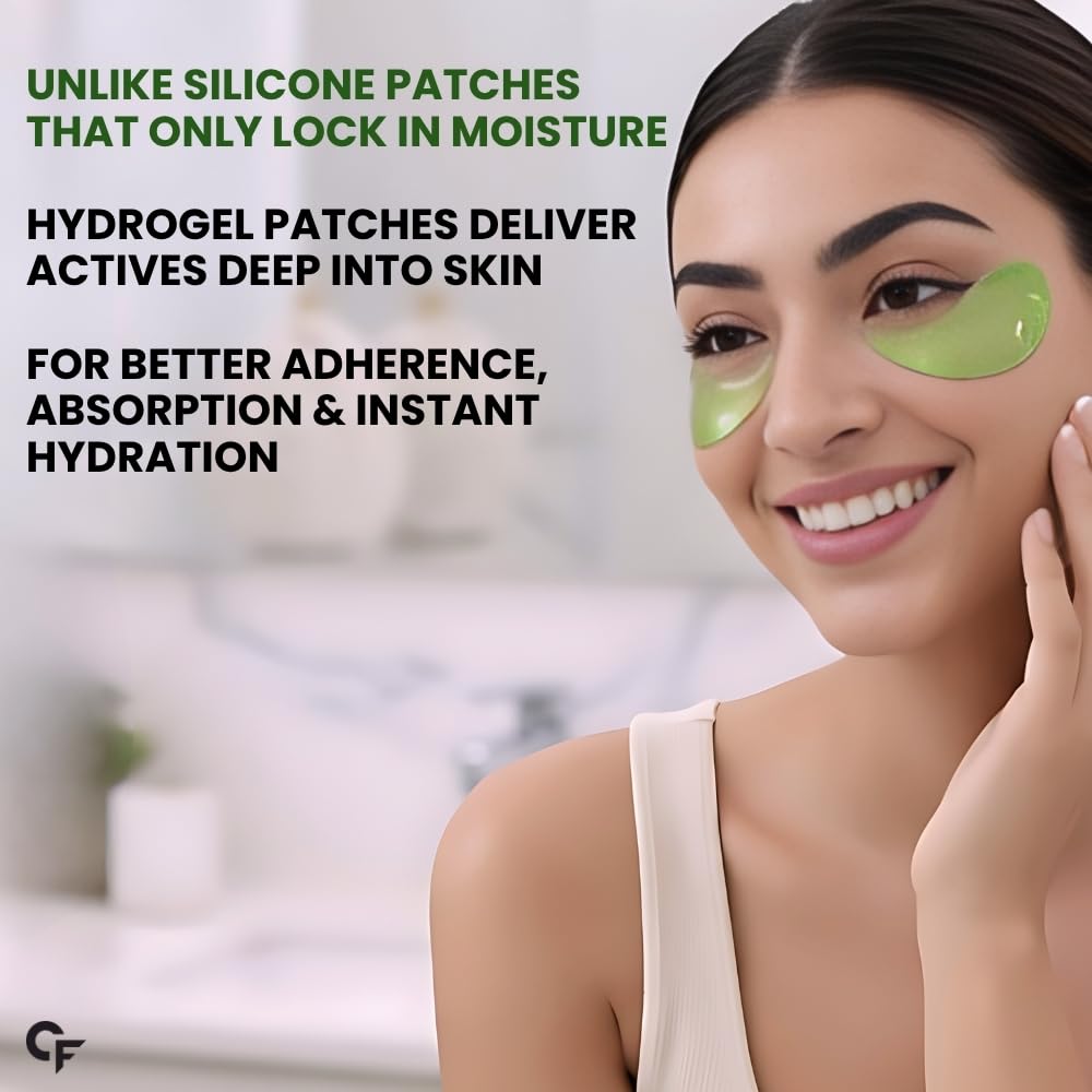 Carbamide Forte Hydrogel Under Eye Patches For Dark Circles, Puffiness & Fine Lines, 60 Patches (30 Pairs) X 2-Pack Eye Care Mask