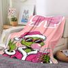Couverture Célébration de Noël Grinch Couverture Douce pour Maison Chambre à Coucher Lit Canapé Voyage Bureau Couverture de Noël Unie
