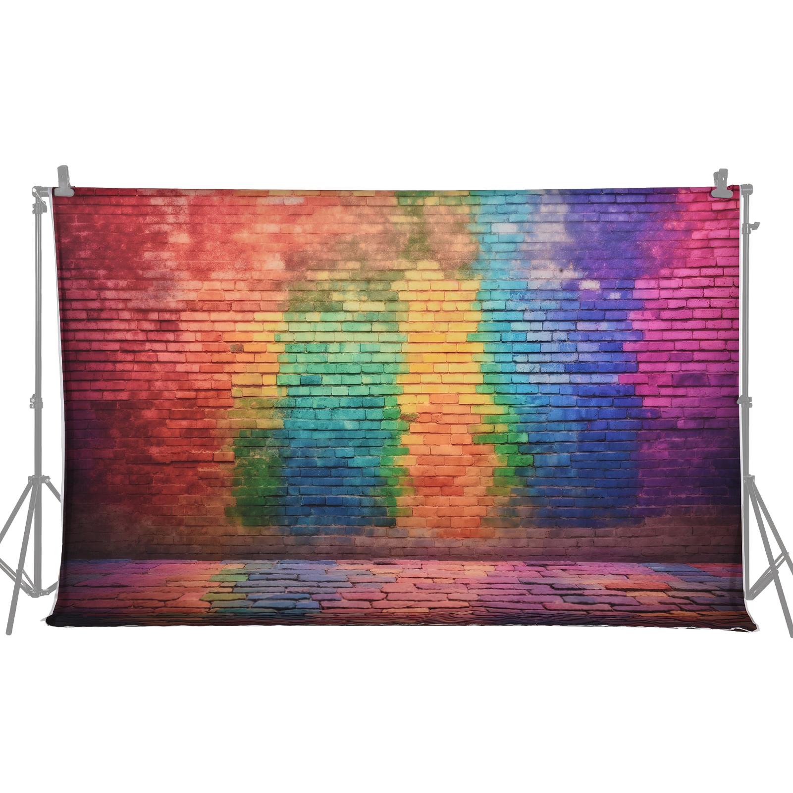 

2,1 * 1,5 м / 7 * 5 футів Фон для фотографій Портретна фотографія Фони Барвиста цегляна стіна Фото Type 1