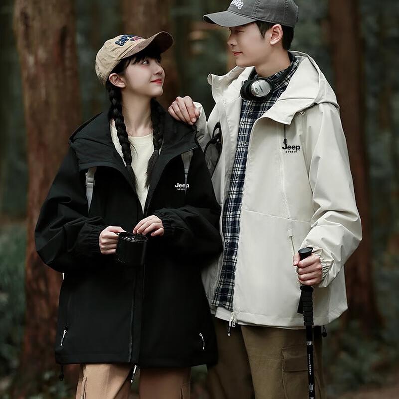 JEEP SPIRIT Men's Hooded Casual Outdoor Jacket