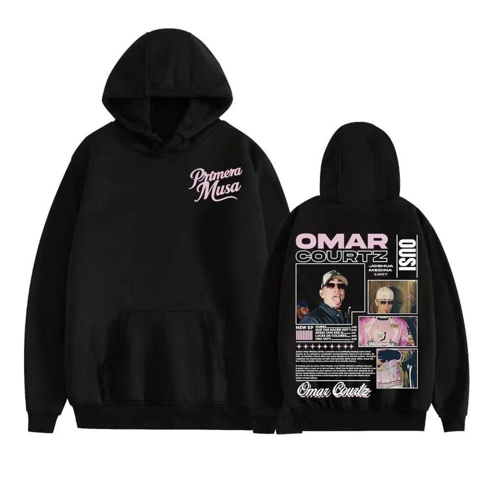 Omar Courtz Primera Musa Grafické mikiny Pánské Dámské Hip Hop Mikina Oversize Harajuku Streetwear Fleecový Teplý Pulovr Tepláková souprava Dámské Pánské Oblečení