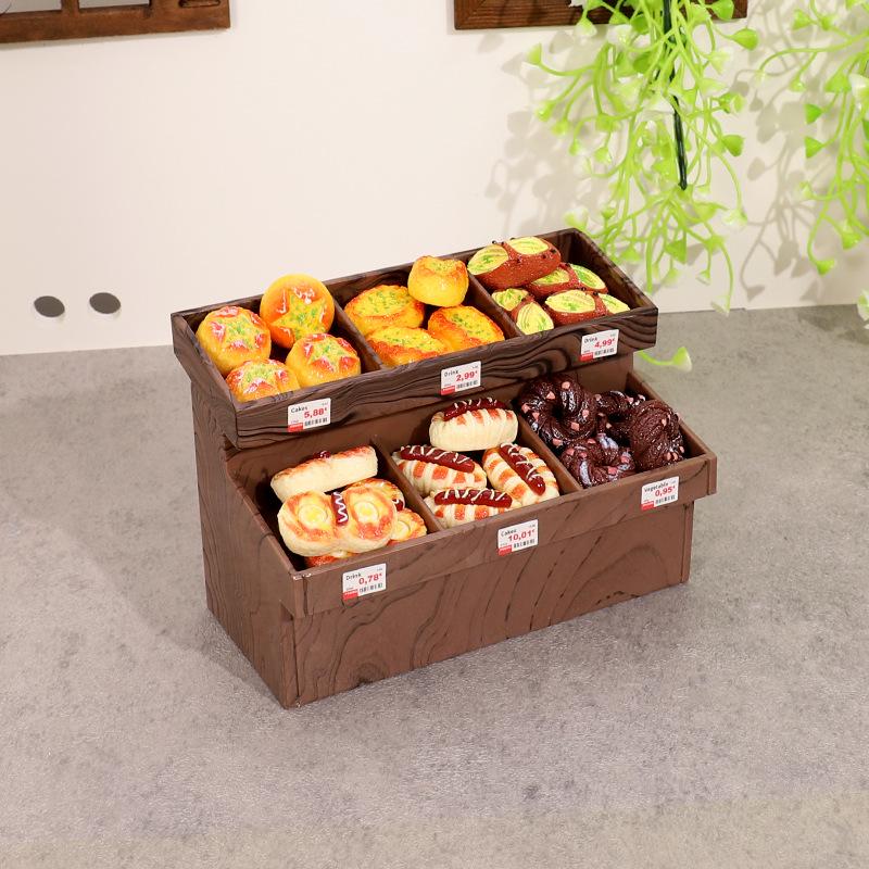 

Детский игровой набор «Мини-хлебный шкаф»: Миниатюрная еда, игрушка, фигурки десертов для сцен супермаркета