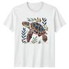 Scandinavian Sea Turtle TShirt Marine Life Nature Birthday Gift For Him And Her