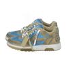 Off-White Lace-Up Comfortable Versatile Low-Top Fashion Sneakers Men Sneakers Blue Brown OMIA189S22LEA0084061