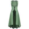Women's Dress Sleeveless Underbust High Overdress Gothic Cosplay Costume