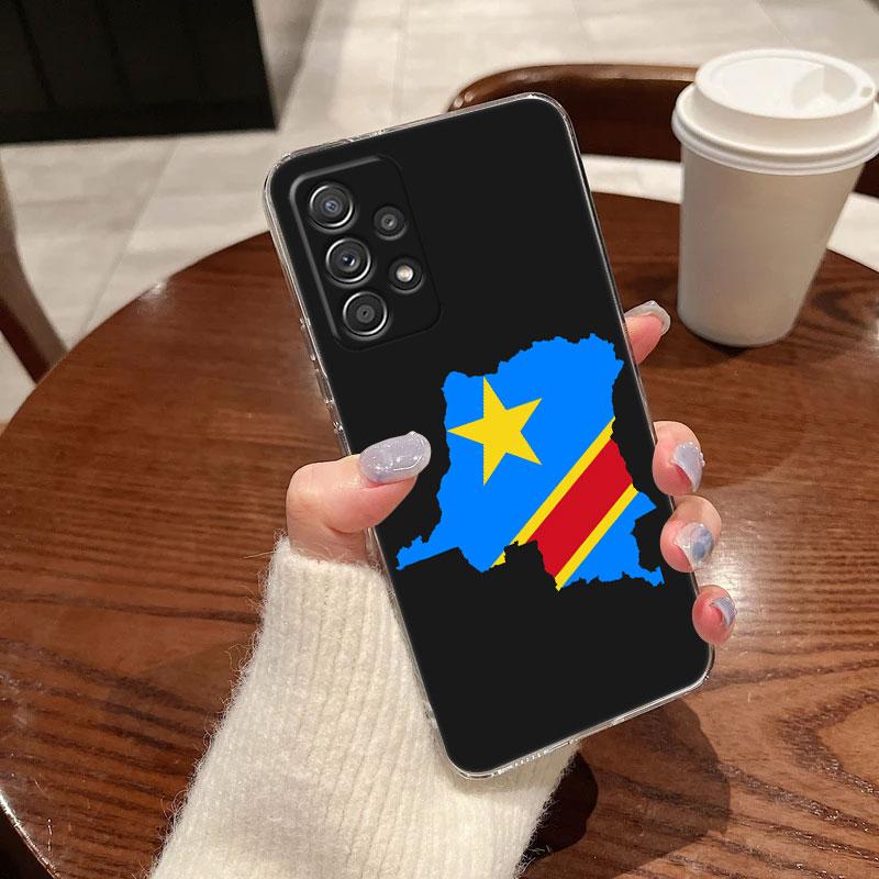 Congo Democratic Republic Flag Phone Case For Samsung Galaxy A56 A57 A37 A55 A54 A36 A35 A26 A25 A16 A17 A07 A52 A73 A21s Cover