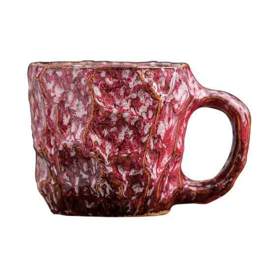 Ceramiczny kubek do kawy 270ml Duży kubek do herbaty Nowość Mineralny kształt Dekoracyjny tumbler Unikalny wystrój domu Prezent dla miłośników kawy