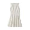Fashion Style 2024 Summer New Arrival Women's Clothing Sleeveless Elegant Easiest for Match Cotton Blended Skating Dress 2989653