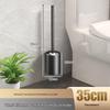 Universal Long-Handle Toilet Brush with Replaceable Head - No Dead Angles for Bathroom Cleaning.