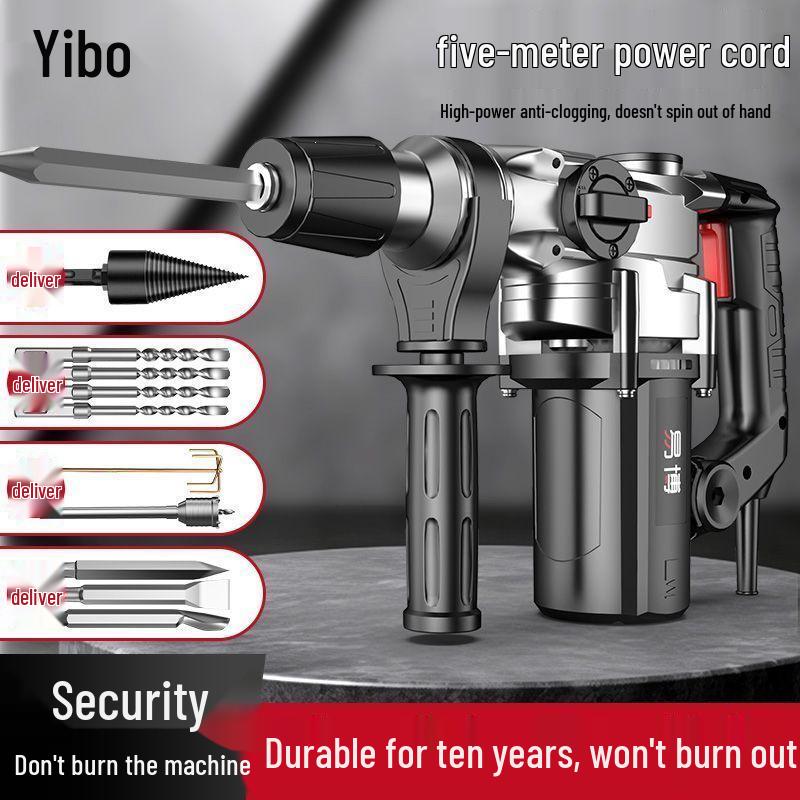 Electric Hammer and Pickaxe: High-Power Multi-Functional Industrial Grade Impact Drill