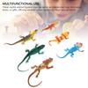 6 Pcs Lizard Figurines Educational Early Learning Realistic Models Reptile Animal Figurine Toys Set