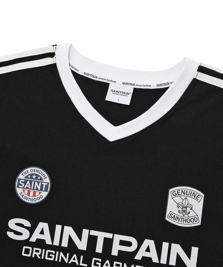 SAINTPAIN Sp Saint Club V-Neck T-Shirt - Black