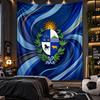 Væghængt Gobelin Uruguay Fodbold Print Stof til Stue Soveværelse Boligindretning