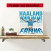 Haaland Personalized Name Round Diamond Painting Kit Diamond Embroidery Painting Rhinestones Mosaic Frameless Handwork Decoration Arts