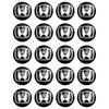 14mm 3D Badge Car Key Remote Control Emblem Stickers Decor Decal For Honda Civic CRV Odyssey Mugen Fit Accord Jazz Accessories CB0