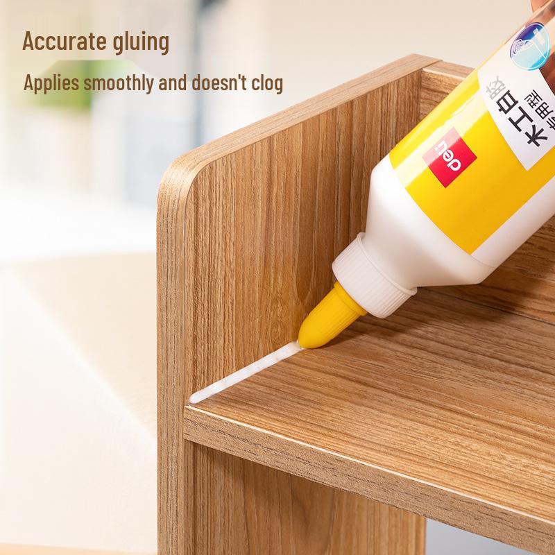 Deli JS112 Woodworking Glue: Strong, Crack-Resistant White Adhesive for Furniture and Wood Bonding
