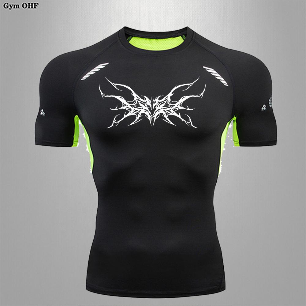 Man Compression T Shirt Gym Fitness Training Running Quick Drying Sports Shirt Summer Shaping Slimming Comfortable Men T Shirts