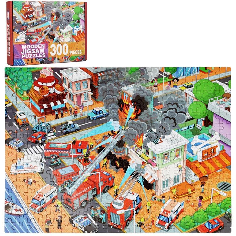 Wooden Jigsaw Puzzles for Kids Early Learning Educational Dinosaur Animal Toy