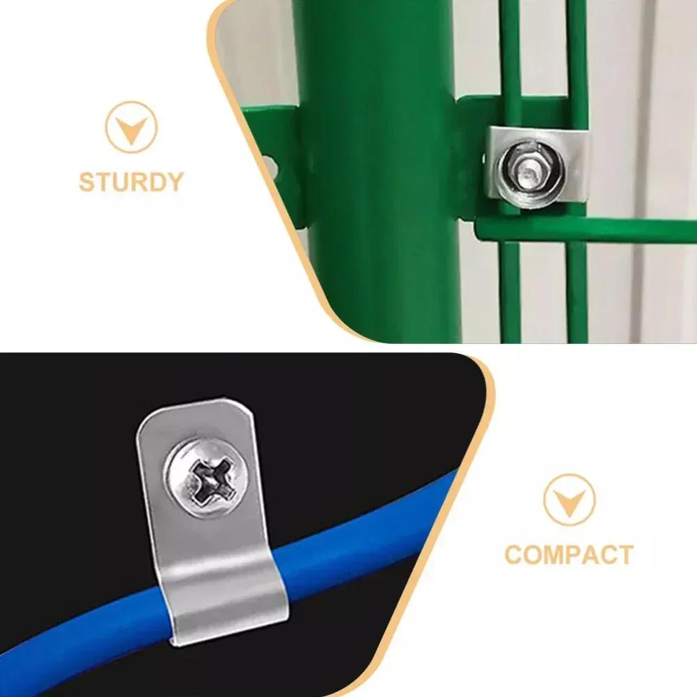 Easy Installation For Reliable Fastening Cattle Panel Clips Aluminum Wire Clips Reliable Fastening Sturdy Aluminum Material