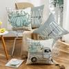New Pumpkin Car Elements Thanksgiving Series Pillow Cases Festive Atmosphere Pillow Case Letter Print