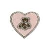 Heart-Shaped Luxury Bear Mirror Leather Phone Holder & Magnetic Ring