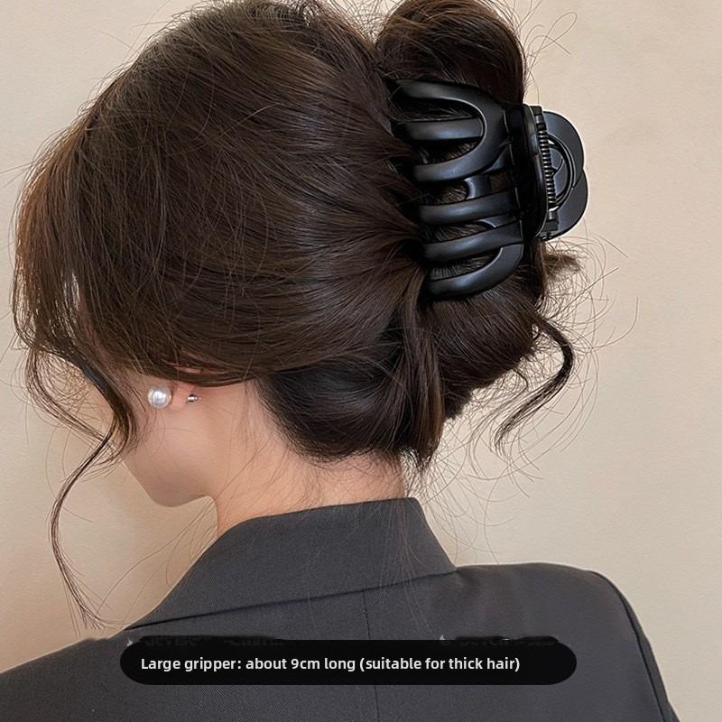 Pumpkin Grab Clip Large Hair VolumeShark ClipHigh-end Look Back of The Head Updo Hair Clip