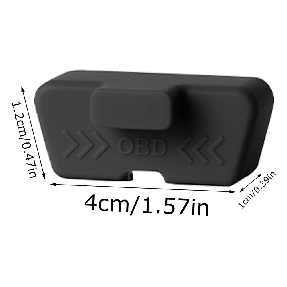 Silicone Car OBD Port Cover Waterproof Rust-proof OBD Port Lock Protective Sleeve Dust OBD Clogging Caps for Vehicle Supplies