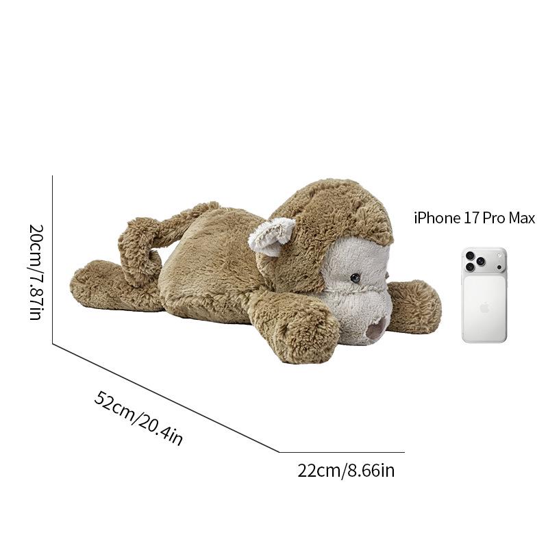 PAPA Elephant & Monkey Plush Toys - Cute Zoo Series Comfort Toy Ornament