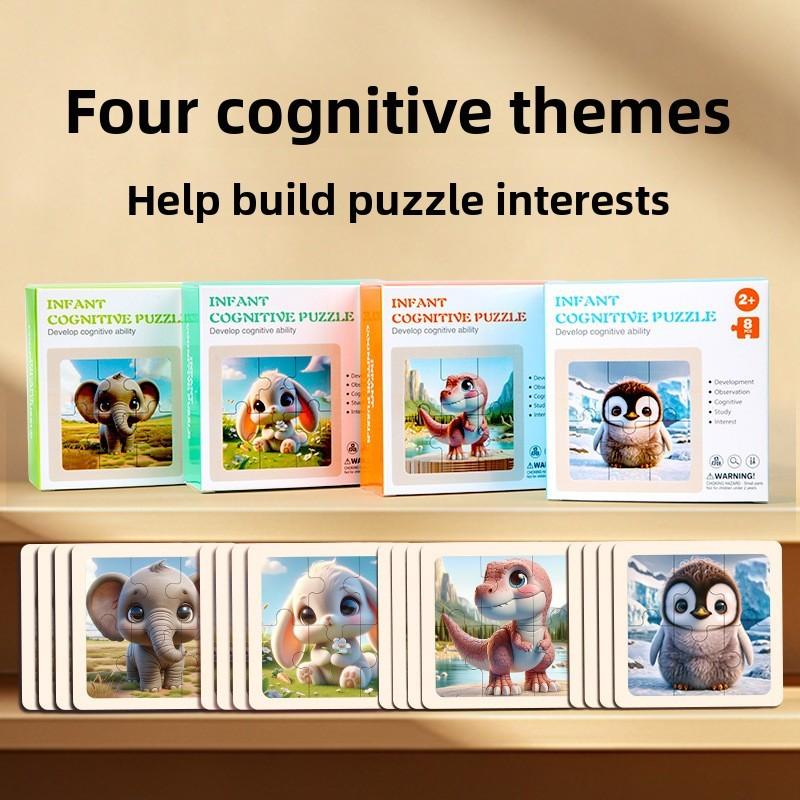 3d Dinosaur Wooden Puzzle Toys Children Educational Developmental Benefits Gift