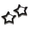 Sweet Cool Pentagram Star Hoop Earrings Fashion Geometry Piercing Earrings Jewelry Minimalist Small Stud Earrings Gift