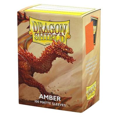 Dragon Shield Standard Matte Amber Sleeves (100 Pieces)