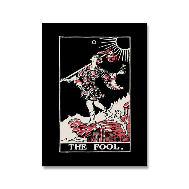 Nordic Abstrakte Liebhaber Tarot Wand Kunst Bild Leinwand Malerei Sonne Königin Priesterin Poster Drucken Drucke Wohnzimmer Wohnkultur