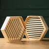 Wooden Hexagonal Steamer Cantonese Dim Sum Steamed Grid Multi-size Heat Resistant Household Pastry Steamer Kitchen Cookware Tool