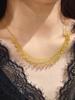 Women's Gold-Plated Sterling Silver Tassel Bead Necklace with Italian Craftsmanship