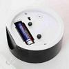 Square Round Alarm Clock Small Table Wake-Up Clocks Battery Powered Portable Alarm Clock Night Light No-Tick Bedside Clocks