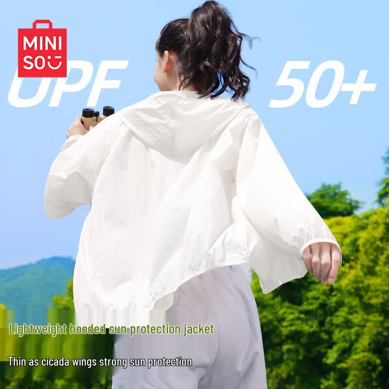 MINISO Women s UPF50+ Hooded Sun Protection Jacket XL