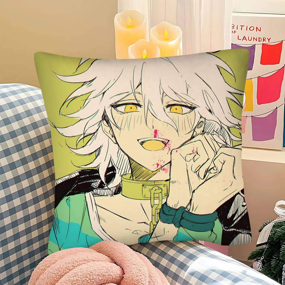 pc NNagito Hajime Anime Pillow Case Fashion Square Pillowcase Bedroom Sofa Room Ins Decoration Leisure