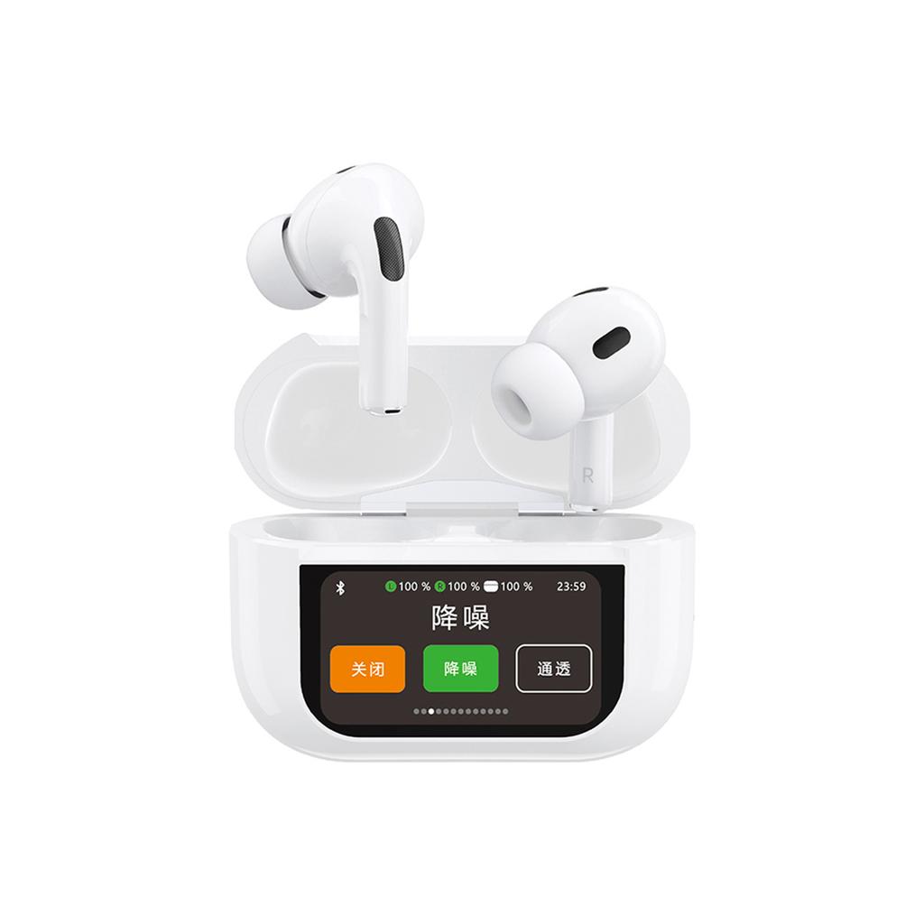 U19 TWS Wireless Bluetooth 53 In-Ear Headphones with LED Display White