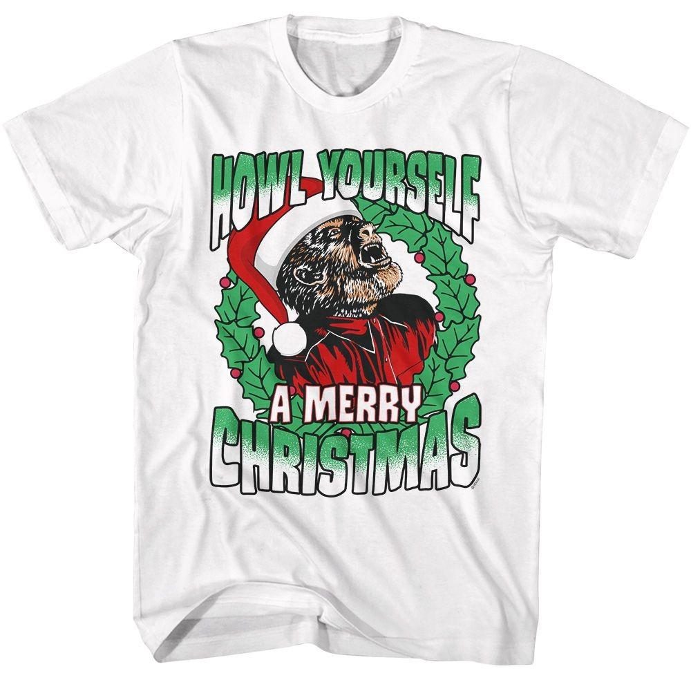 Universal Monsters Howl A Merry White Movie Shirt Unisex T-Shirt XXXXL
